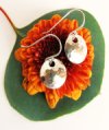 Silver Dome Earrings