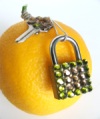 Olive Lock & Key Necklace