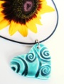 Swirled Heart Pendant Necklace
